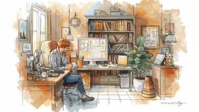 Persona encontrando motivación en un entorno tranquilo y ordenado